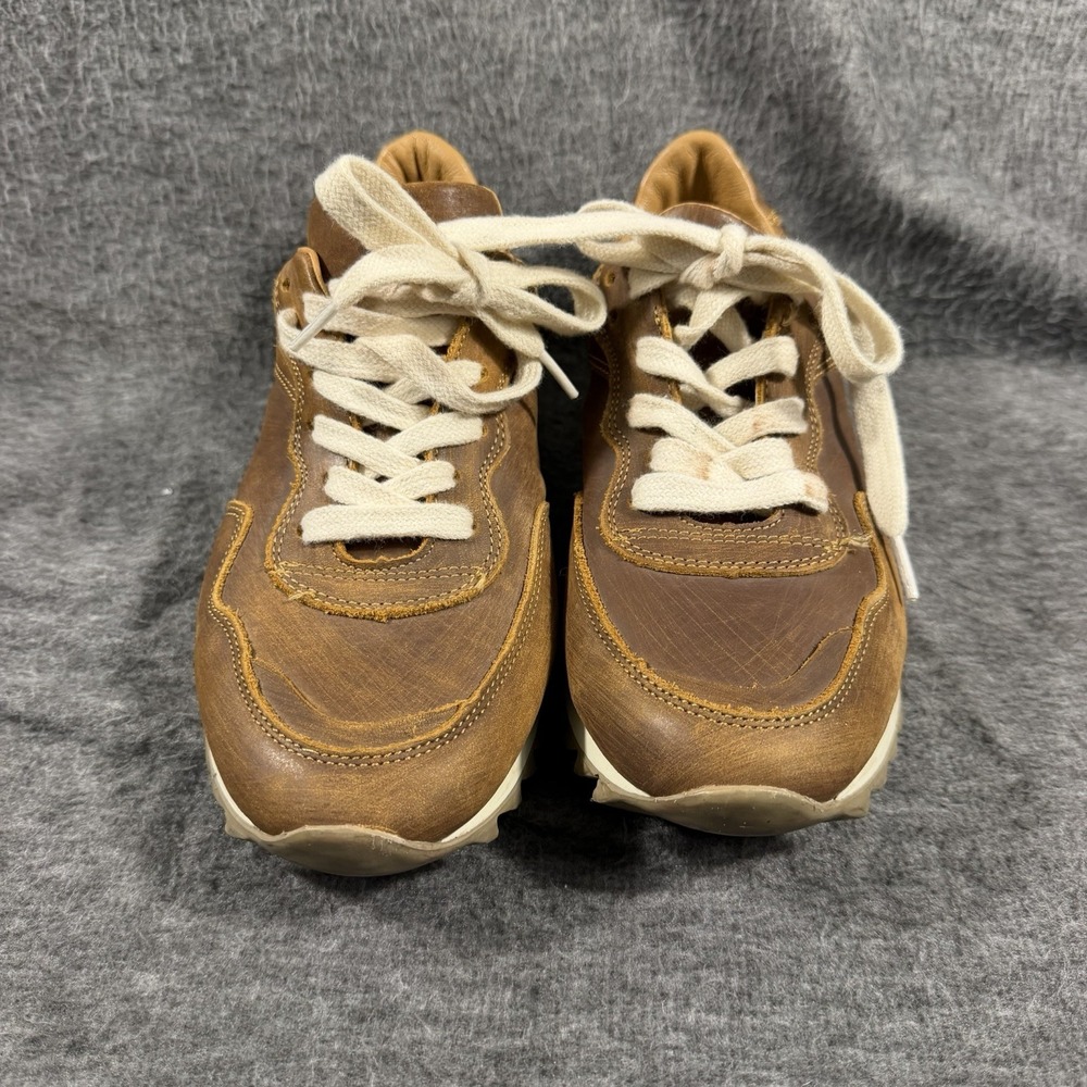 Musse & Cloud Mamba Brown Leather Sneakers Women's Size 40 Euro City Classic